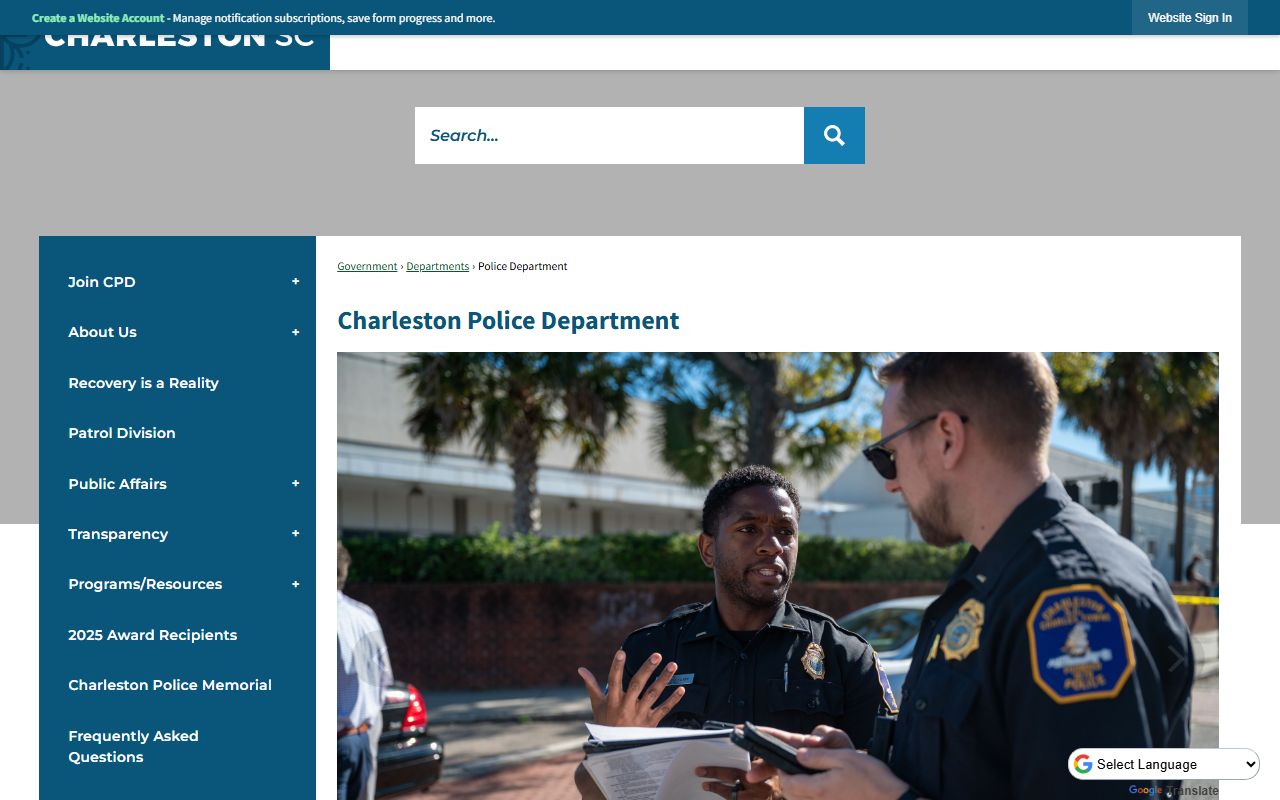 South Carolina Judicial Department case records search for Charleston criminal records