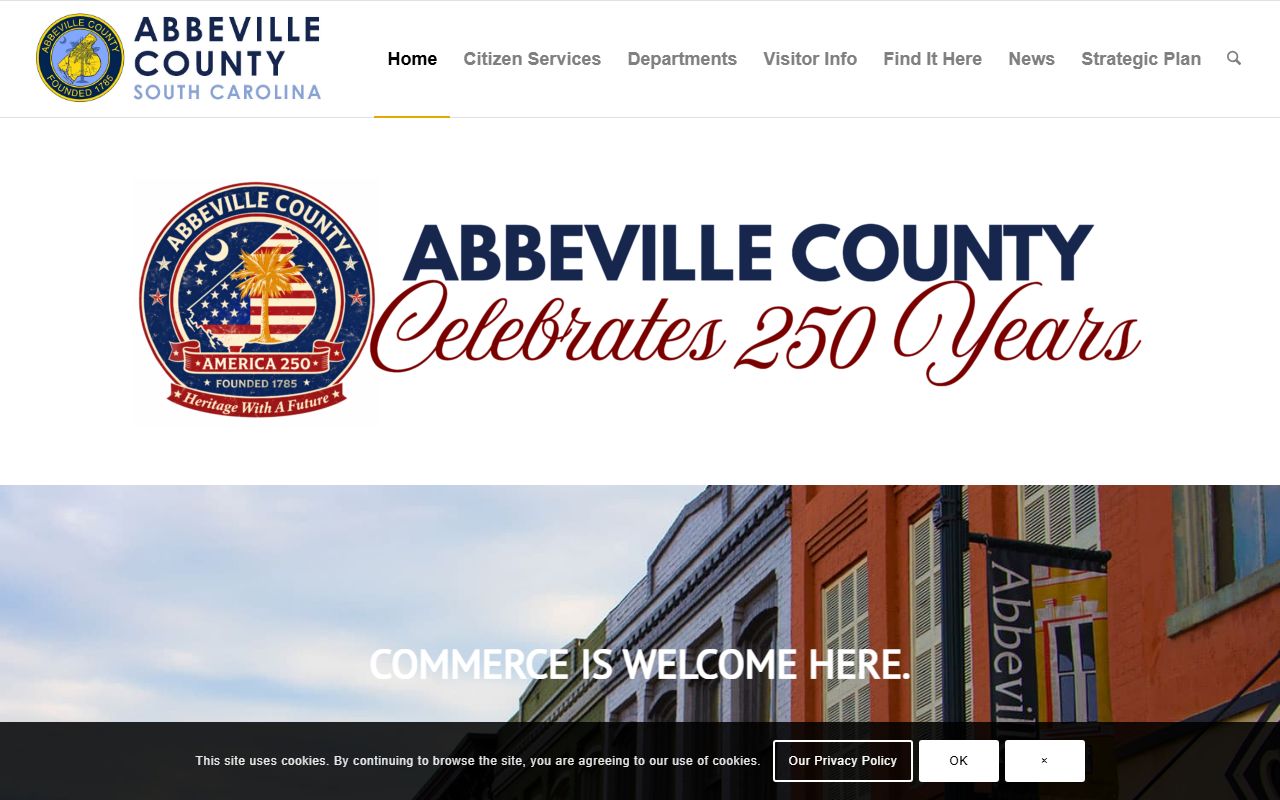 Abbeville County Clerk of Court building where Abbeville County criminal records are maintained