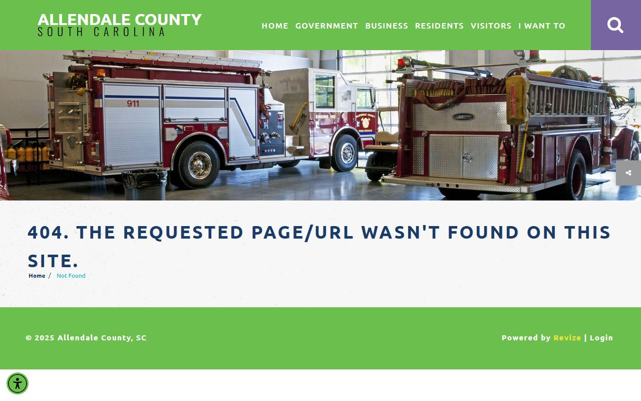 Allendale County government building associated with Allendale County criminal records