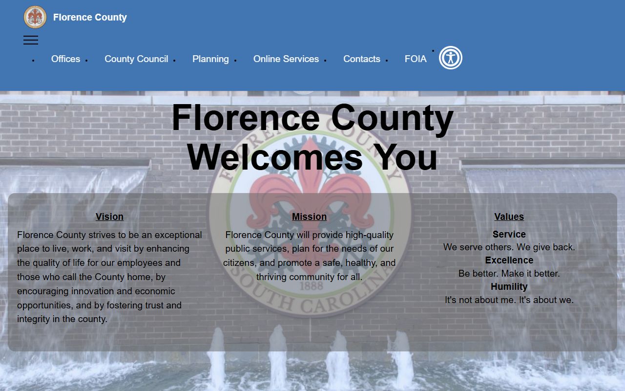 Florence County Sheriff's Office associated with Florence County criminal records