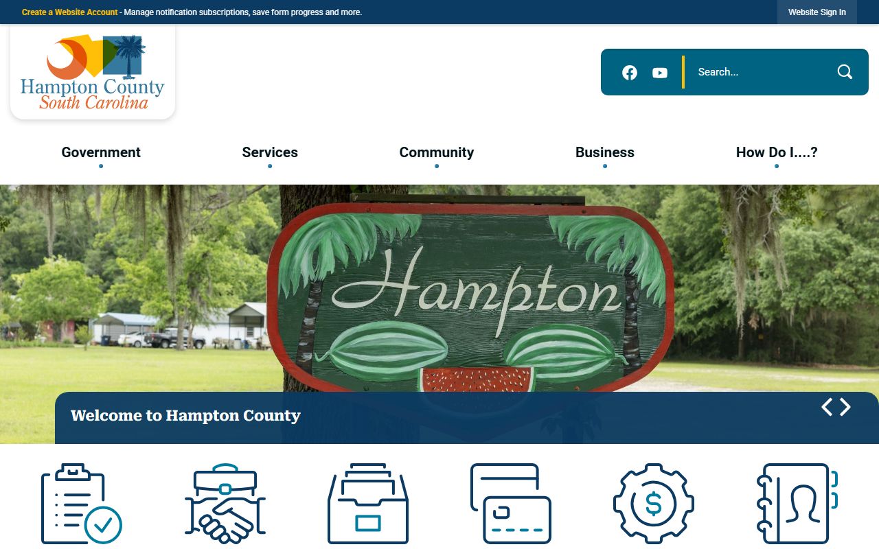 Hampton County Sheriff and Clerk of Court offices associated with Hampton County criminal records