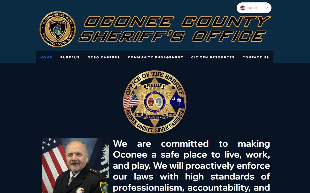 Oconee County Sheriff's Office at the Law Enforcement Center, where Oconee County criminal records originate